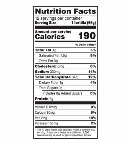 Mission Caseras Soft Taco Size Flour Tortillas Perspective: right