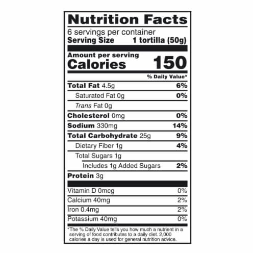 Mission Organics Soft Taco Size Flour Tortillas Perspective: right