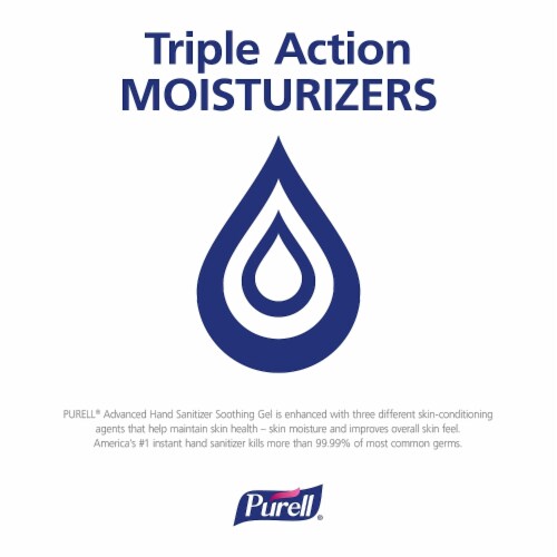 Purell Advanced Instant Hand Sanitizer w/Aloe 12oz Pump Bottle 363912EA Perspective: right