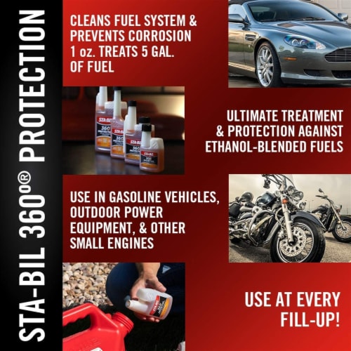 Sta-Bil Ethanol Treatment and Performance Improver for Vehicles and Small Engines Perspective: right