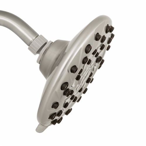 Waterpik® RainFall+™ Rain Shower Head with PowerPulse Massage Perspective: right