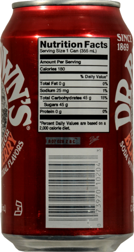 Dr. Brown's Black Cherry Soda Perspective: right