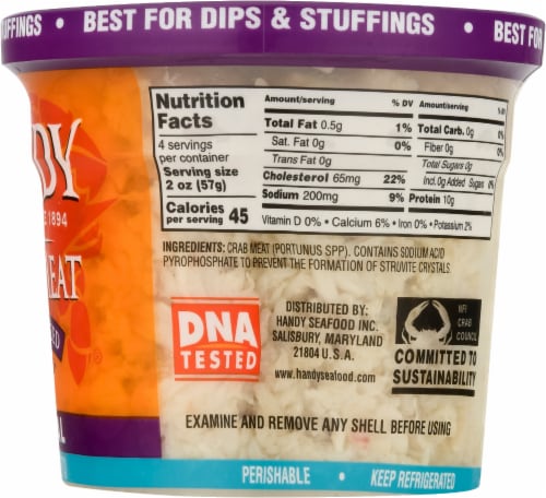 Handy Special Crab Meat Perspective: right