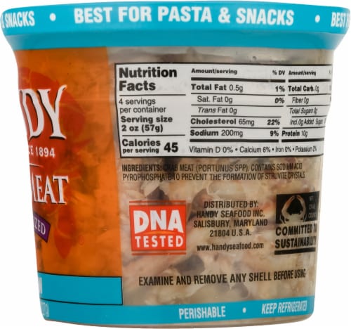 Handy Seafood Claw Crab Meat Perspective: right