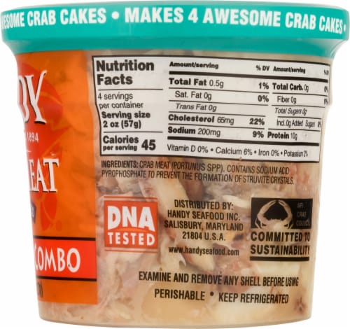 Handy Crab Cake Combo Crab Cake Combo Perspective: right