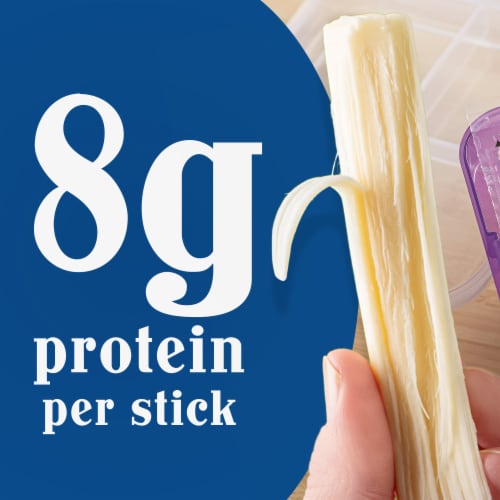 Galbani Mozzarella String Cheese Reduced Fat with Protein, 12 Oz Perspective: right