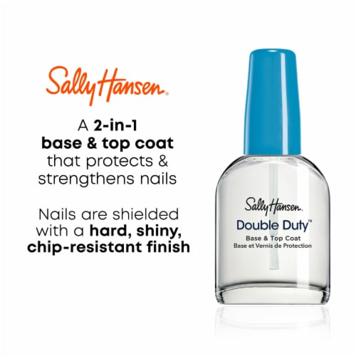 Sally Hansen® Double Duty™ Base & Top Coat™ Nail Oil Perspective: right