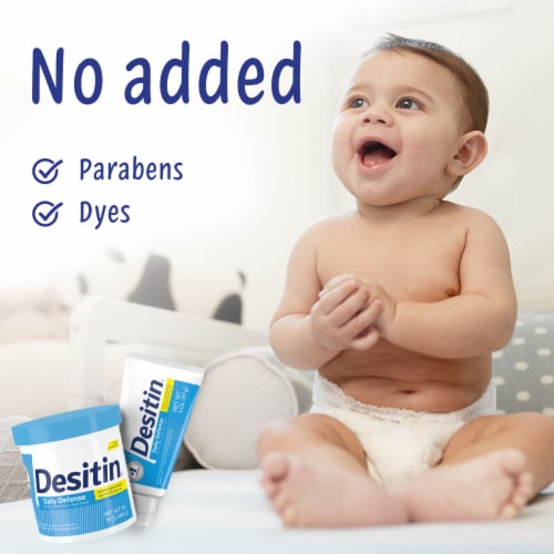 Desitin Daily Defense Baby Diaper Rash Cream With 13% Zinc Oxide Perspective: right