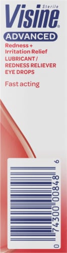 Visine Advanced Redness + Irritation Relief Eye Drops Perspective: right