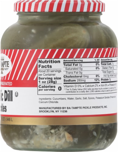 Bamampte Garlic Dill Pickles Perspective: right