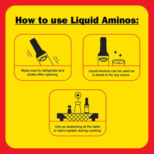 Bragg® Seasoning Liquid Aminos Gluten-Free Soy Protein Seasoning Perspective: right