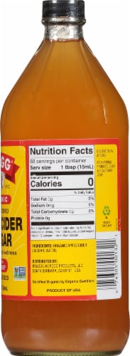 Bragg Organic Apple Cider Vinegar Perspective: right