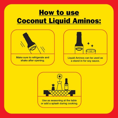 Bragg® Organic Coconut Liquid Aminos Soy-Free Seasoning Perspective: right