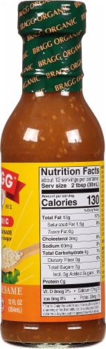Bragg All Natural Ginger & Sesame Salad Dressing Perspective: right