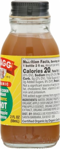 Bragg® Organic ACV Pineapple Cayenne Shot Perspective: right