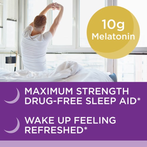 Nature's Bounty Sleep3 Melatonin Drug Free Sleep Aid Tri-Layered Tablets, 10 Mg Perspective: right