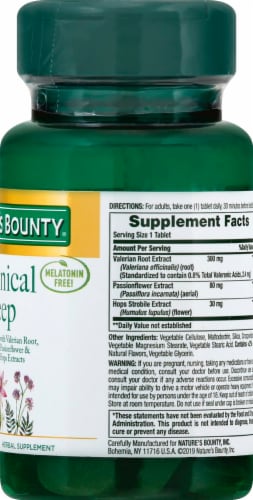 Nature's Bounty Botanical Sleep Tablets Perspective: right