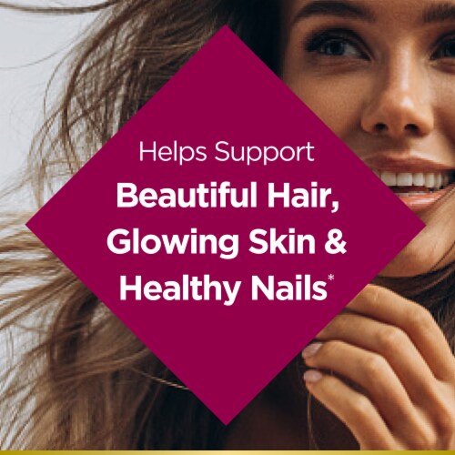 Nature's Bounty Optimal Solutions Advanced Hair, Skin & Nails Jelly Bean Vitamins Biotin 6000 mcg Perspective: right