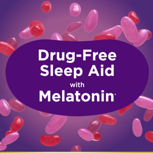 Nature's Bounty Melatonin Sleep Aid Mixed Berry Jelly Beans Perspective: right