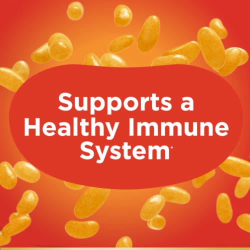 Nature's Bounty® Immune Orange Flavored Dietary Supplement Jelly Beans Perspective: right