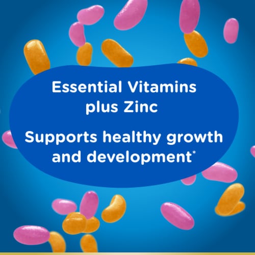 Nature’s Bounty Kids Multi Jelly Bean Multivitamin Supplements, Raspberry Orange Flavor Perspective: right