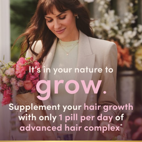 Nature’s Bounty Optimal Solutions Hair Growth Supplement Capsules, Biotin 10,000 mcg Perspective: right