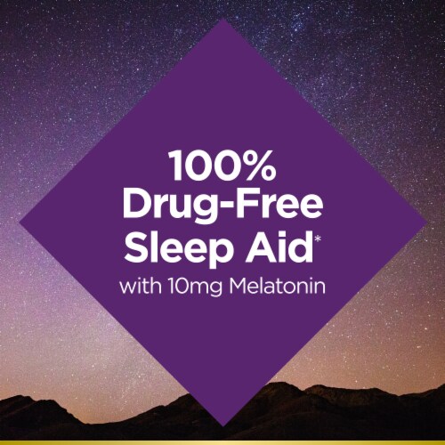 Nature’s Bounty® Sleep3 Melatonin 10mg Sleep Aid Gummies, Drug-Free Sleep Aid Perspective: right