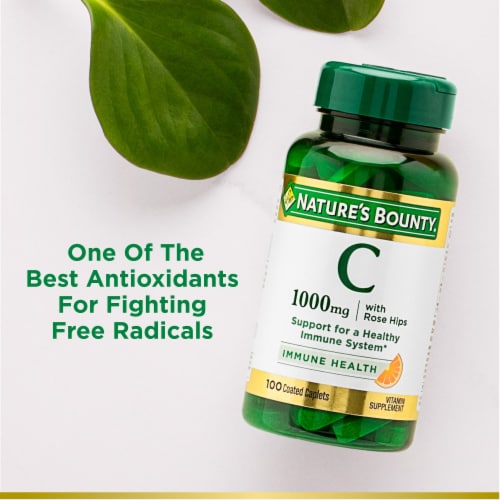 Nature’s Bounty Vitamin C 1000mg Immune Support Caplets Perspective: right