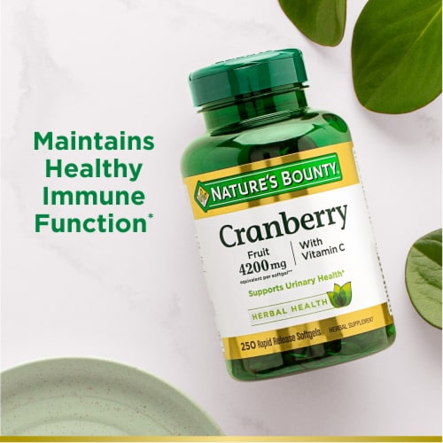 Nature's Bounty® Cranberry With Vitamin C Softgels Perspective: right