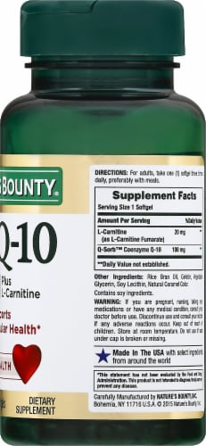 Nature's Bounty Co Q-10 Softgels 100mg Perspective: right
