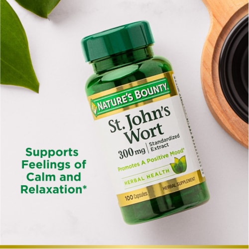 Nature's Bounty® St. John's Wort Capsules 300mg Perspective: right