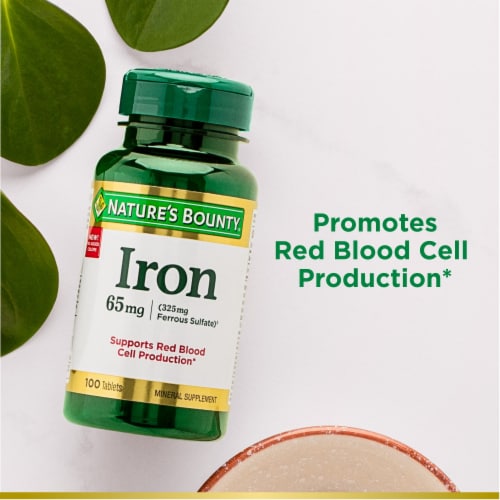 Nature’s Bounty Iron Cellular Energy Support Tablets, 65mg Perspective: right