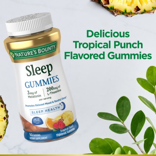Nature's Bounty Melatonin 3 mg Sleep Aid Gummies Perspective: right