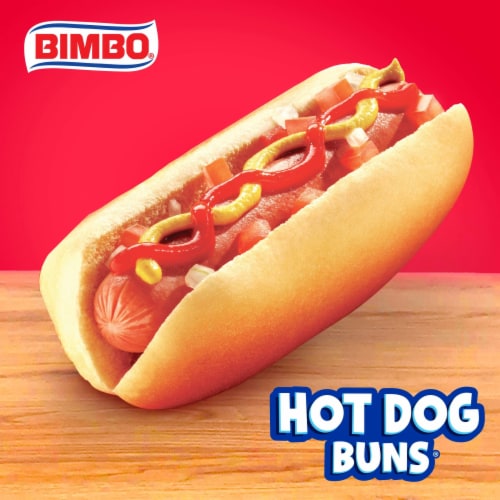 Bimbo White Hot Dog Buns Perspective: right