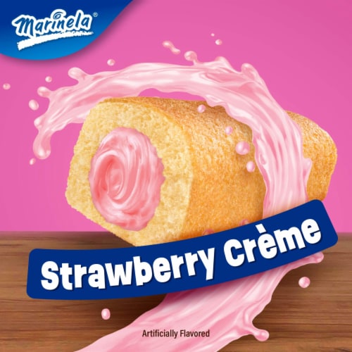 Marinela Submarines Strawberry Crème Filled Snack Cakes Perspective: right