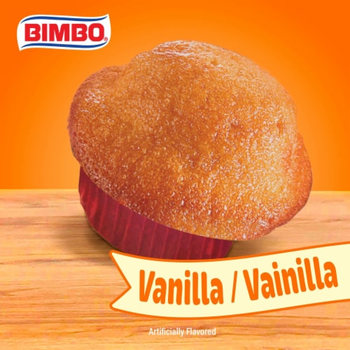 Bimbo Mantecadas Vanilla Muffins Perspective: right