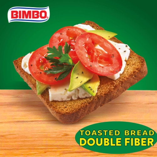 Bimbo Pan Tostado Doble Fibra Toasted Bread Perspective: right