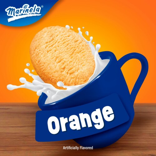 Marinela Polvorones Orange Shortbread Cookies Perspective: right