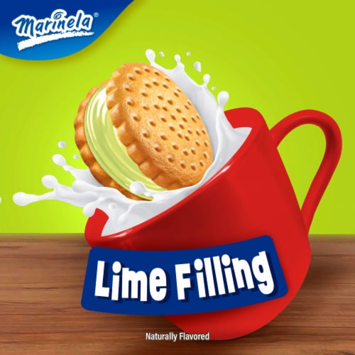 Marinela Principe Lime Flavored Sandwich Cookies Perspective: right