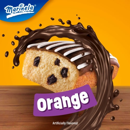 Marinela Napolitano Orange Cake with Raisins Perspective: right