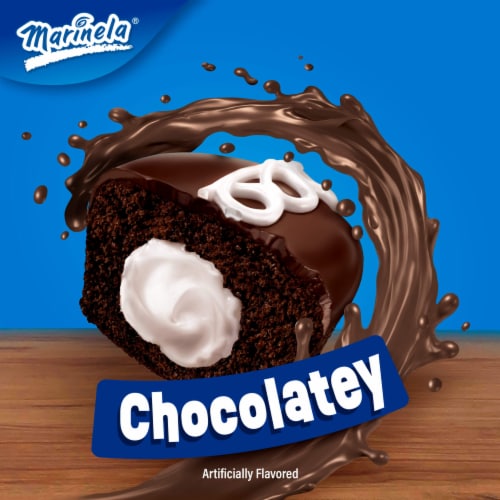 Marinela® Pinguinos Chocolate Creme Filled Cupcakes Perspective: right