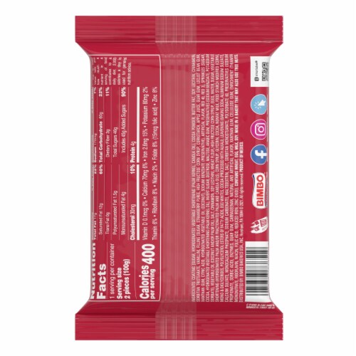 Marinela Gansito Cherry and Crème Filled Snack Cakes Perspective: right