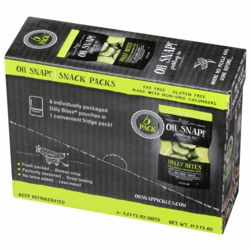 OH SNAP!® Dilly Bites® Pickle Pouches Perspective: right