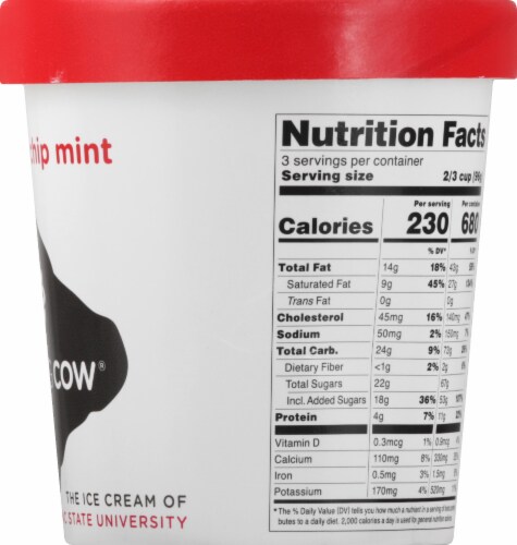 Howling Cow® Chocolate Mint Chip Ice Cream Perspective: right