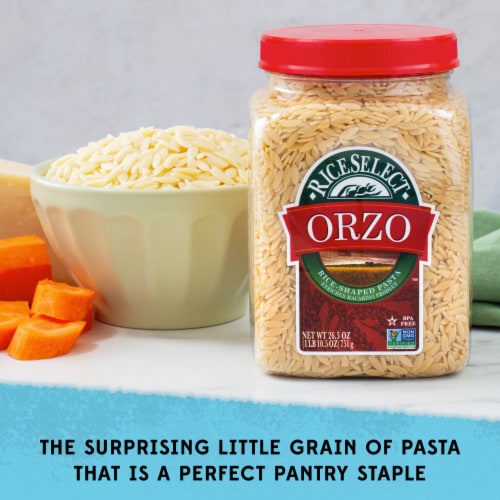 RiceSelect Non-GMO Orzo Pasta Perspective: right