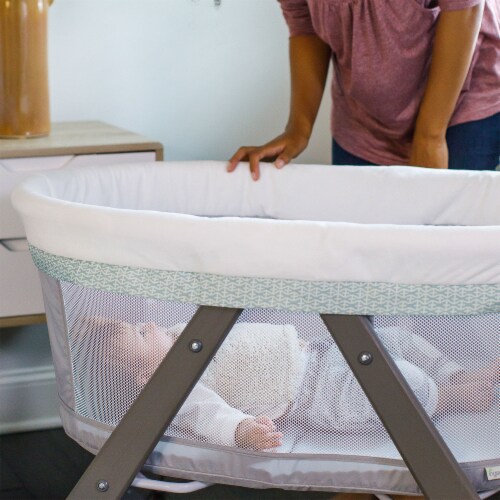 Ingenuity Foldaway Rocking Wood Frame Portable Folding Rocking Bassinet Wallace 1 Piece Foods Co