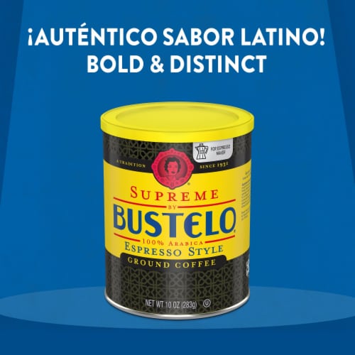 Supreme by Bustelo Espresso Style Ground Coffee, Medium Dark Roast Perspective: right