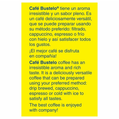 Café Bustelo, Espresso Style Dark Roast Ground Coffee Perspective: right