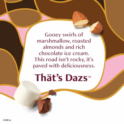 Häagen-Dazs Rocky Road Ice Cream, 14 Oz. Perspective: right