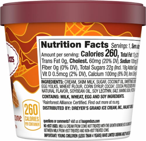 Haagen Dazs® Caramel Cone Ice Cream Cup Perspective: right